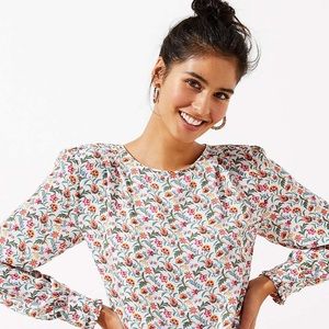 LOFT Floral Blouse